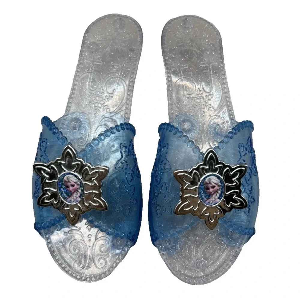 Disney‎ Frozen Elsa Dress-Up Tiara and Shoes 3-6 years Blue Costume Halloween